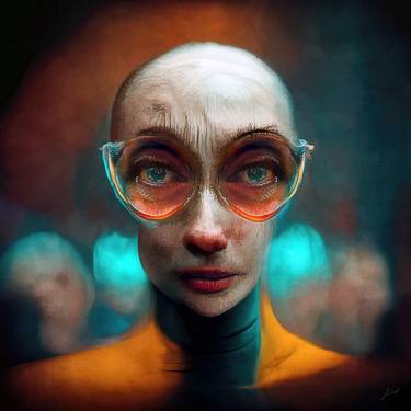 Print of Modern Portrait Digital by Erkan Cerit