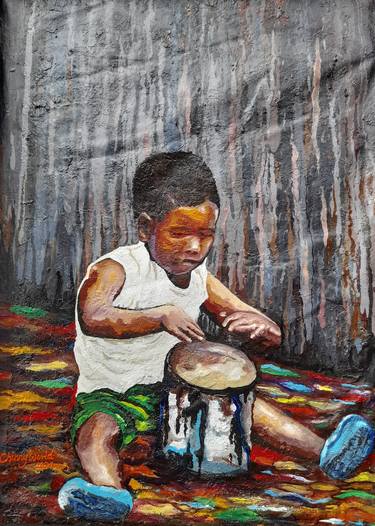 Original Children Painting by Chinenye Okonta