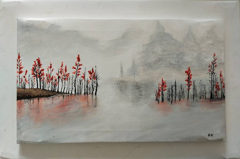 Original Landscape Painting by Hardeep kaur