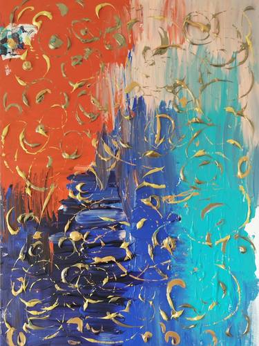 Original Abstract Expressionism Patterns Paintings by Hardeep kaur