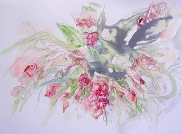 Original Abstract Floral Paintings by Silvie Irrova