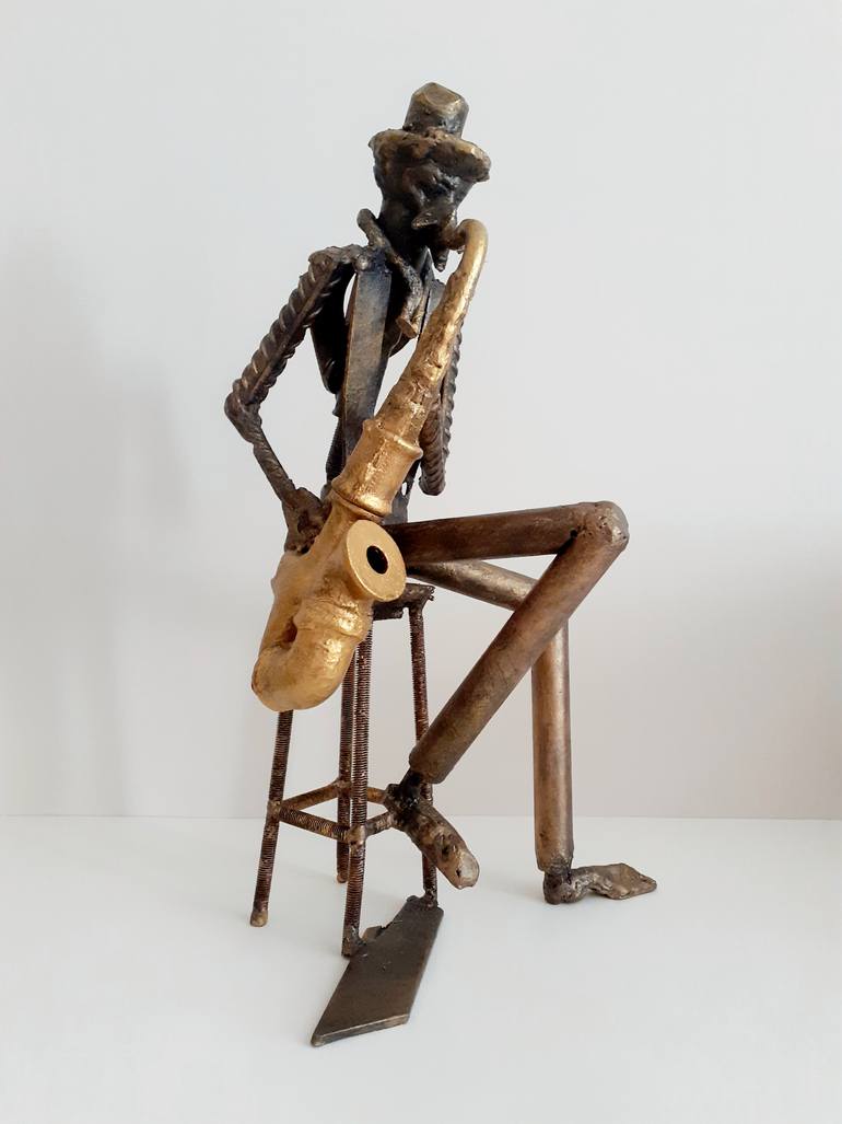 Original Figurative Music Sculpture by Nikolay Krastev
