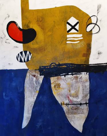 Original Dada Abstract Paintings by Hector Glez