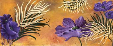 Original Fine Art Floral Paintings by Areeba Javaid