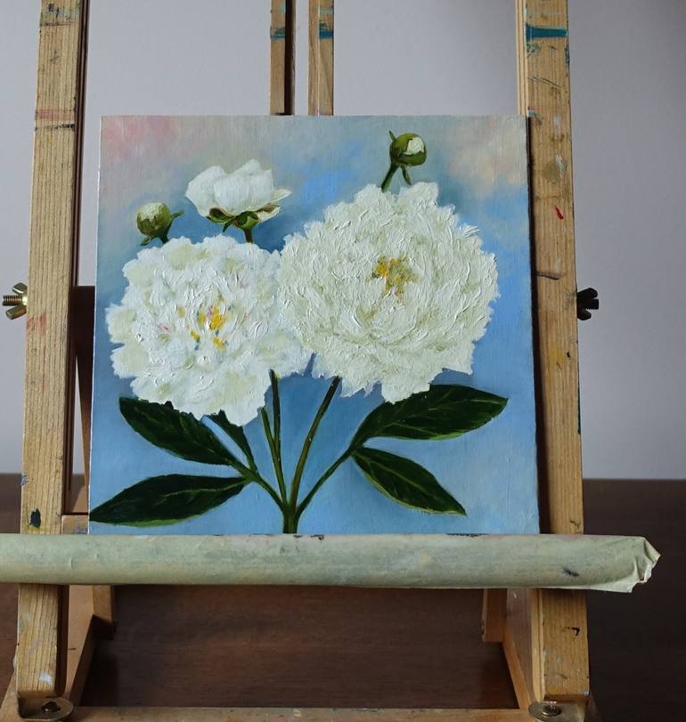 Original Classicism Botanic Painting by Irina Kvantaliani