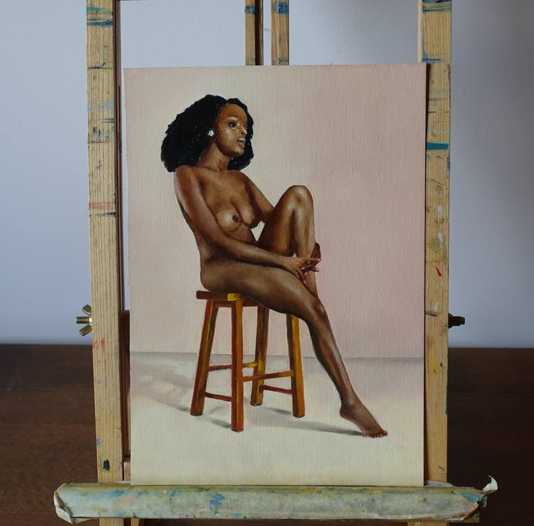 Original Classicism Women Painting by Irina Kvantaliani