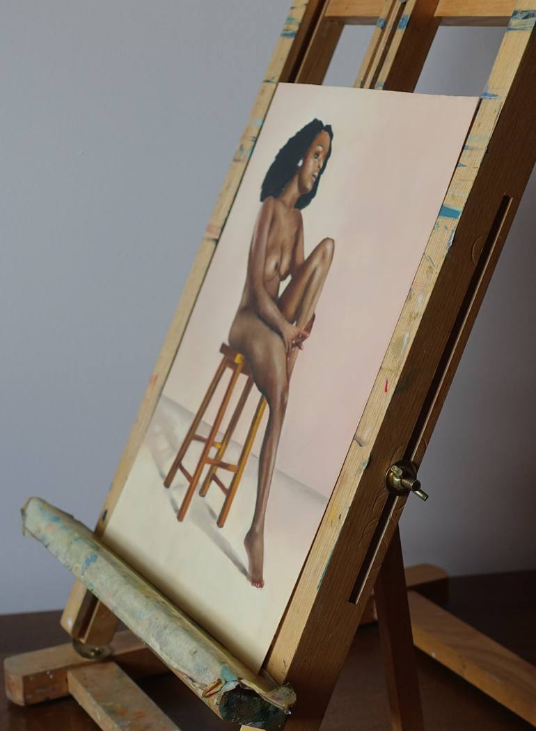 Original Classicism Women Painting by Irina Kvantaliani
