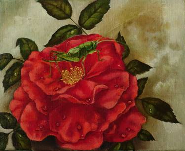 Print of Fine Art Floral Paintings by Irina Kvantaliani