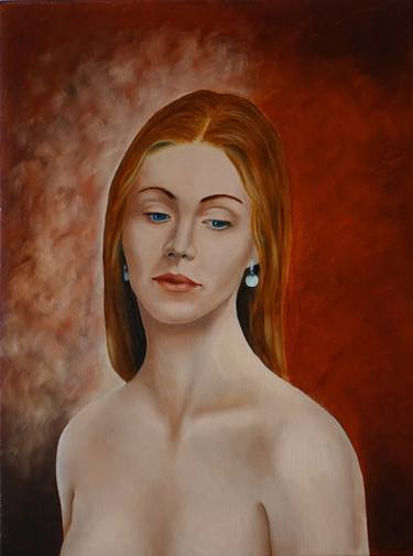 Print of Figurative Portrait Paintings by Irina Kvantaliani