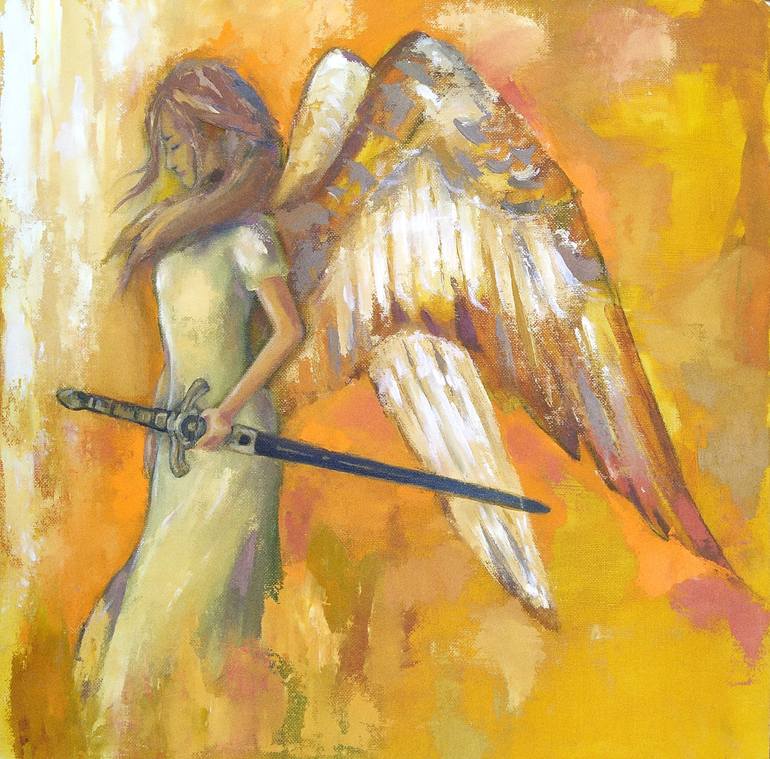 Angel Painting by Anastasia Karpenko | Saatchi Art