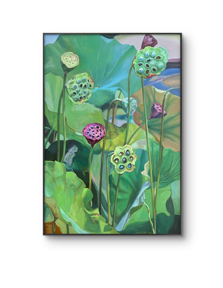 Original Impressionism Landscape Painting by Guzel Min