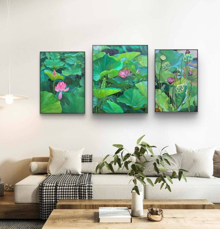 Original Impressionism Landscape Painting by Guzel Min