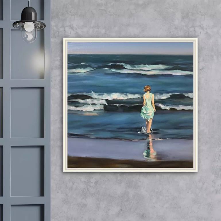 Original Impressionism Landscape Painting by Guzel Min