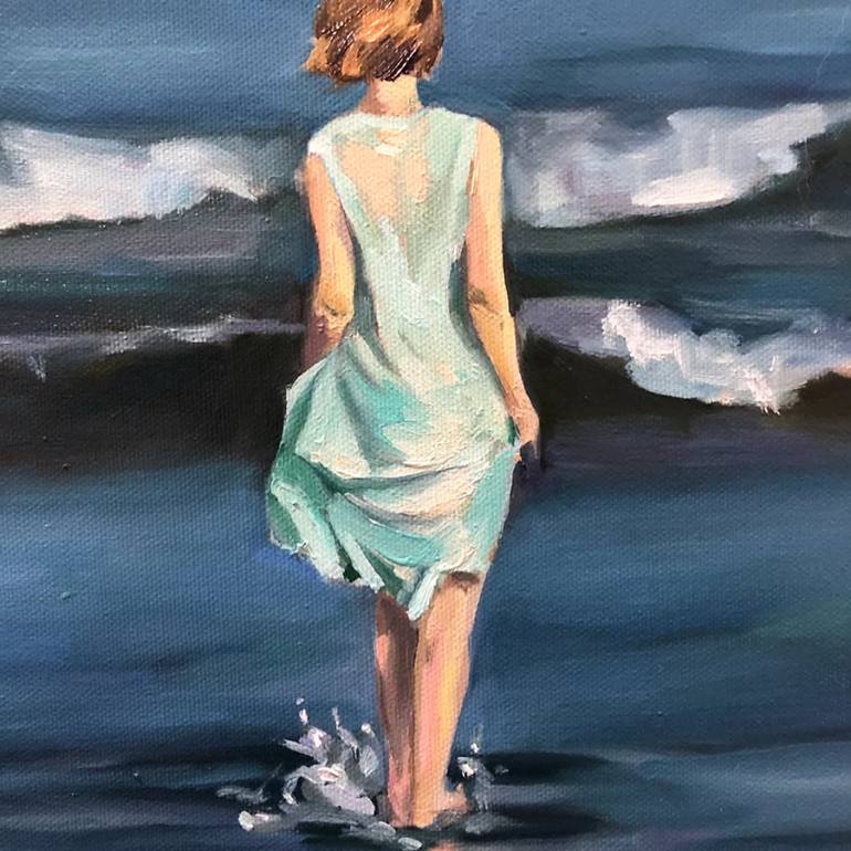 Original Impressionism Landscape Painting by Guzel Min