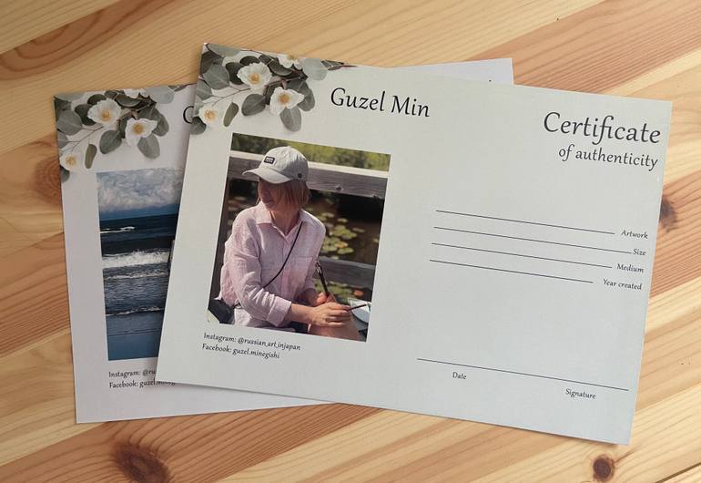 Original Documentary Landscape Painting by Guzel Min