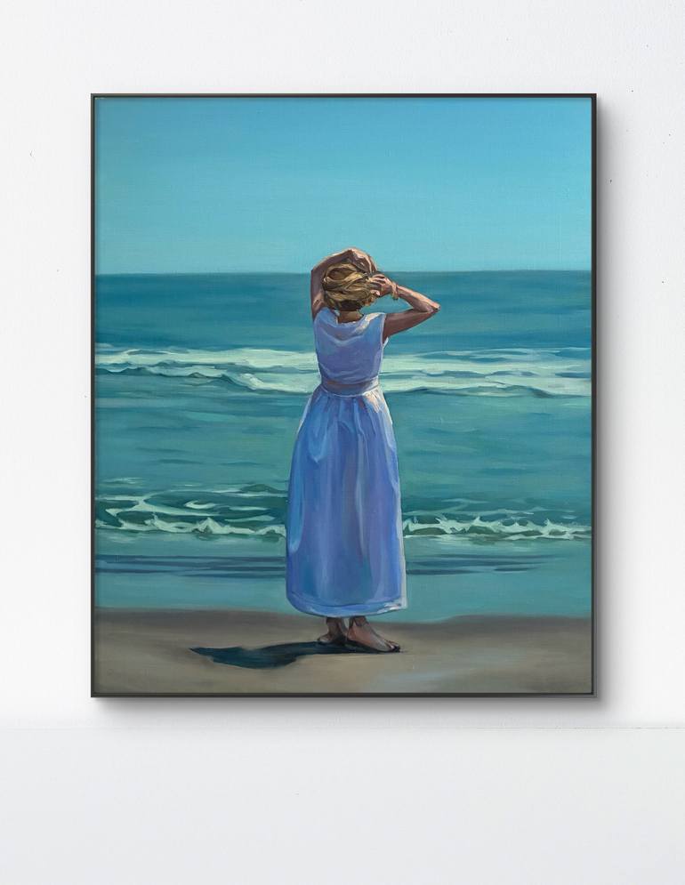 Original Conceptual Landscape Painting by Guzel Min