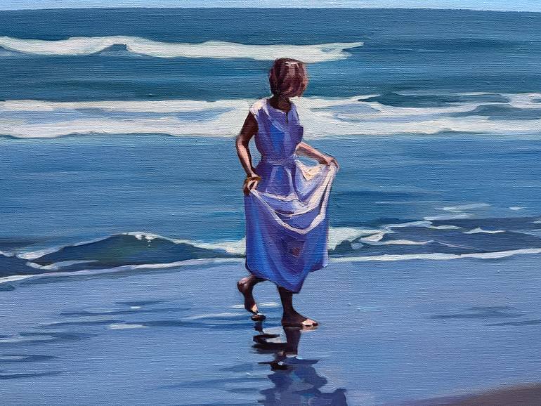Original Minimalism Landscape Painting by Guzel Min