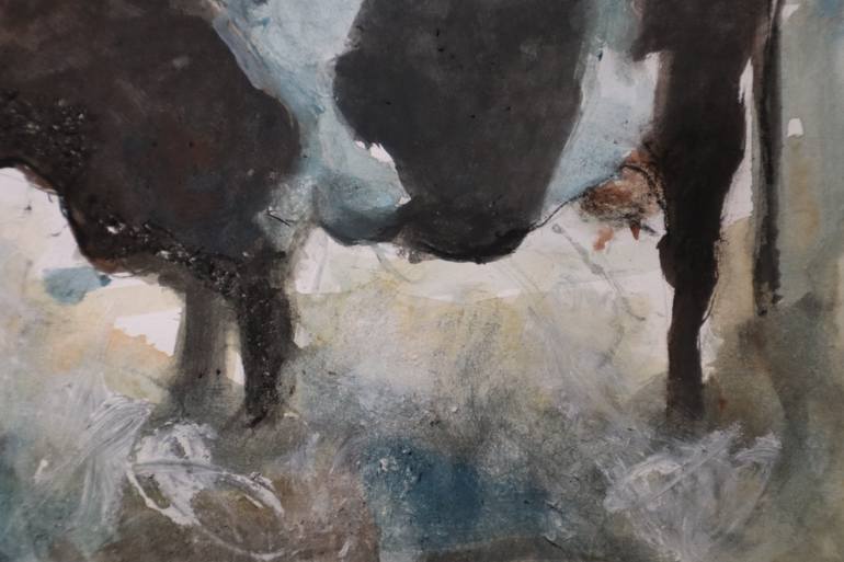 Original Expressionism Animal Painting by Miguel Angel Paolin