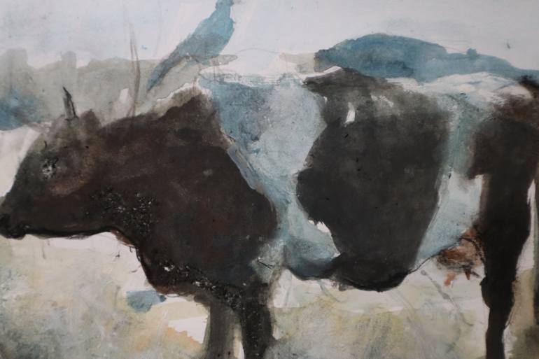 Original Expressionism Animal Painting by Miguel Angel Paolin