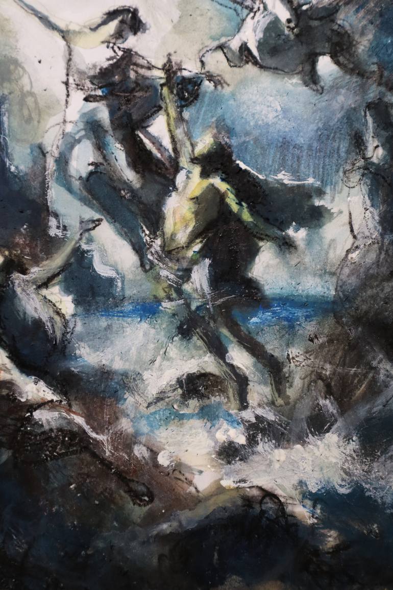 Original Expressionism Classical Mythology Painting by Miguel Angel Paolin