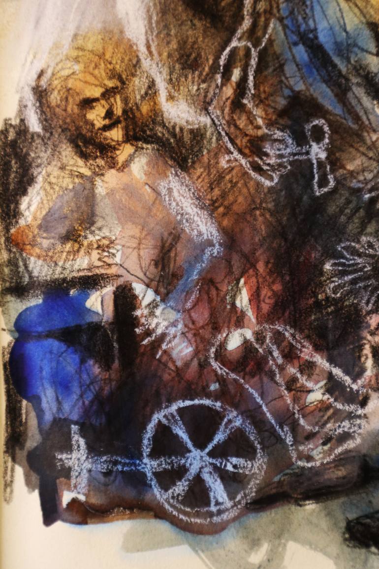 Original Expressionism Classical Mythology Painting by Miguel Angel Paolin