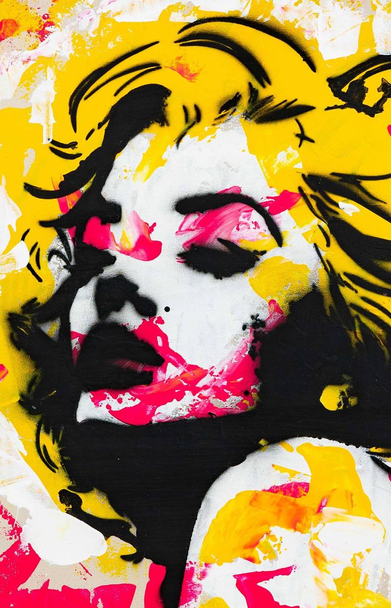 Original Abstract Pop Culture/Celebrity Painting by Cristina Pop Art