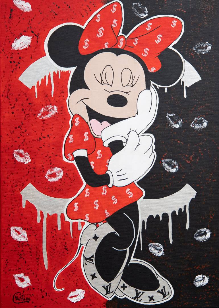 Mickey Mouse Pop Art Fashion Luxury LOVE Modern Art Paris 