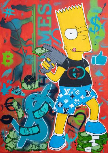 Original Cartoon Paintings by Cristina Pop Art