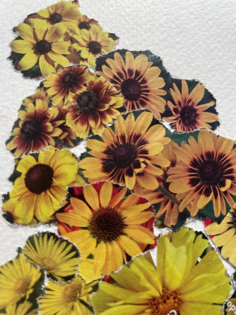 Original Collage Floral Collage by Jack Blanker