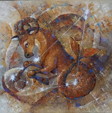 Original Abstract Fantasy Paintings by Diana Serviene