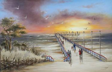 Original Beach Paintings by Diana Serviene