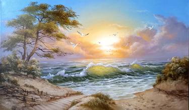 Original Seascape Paintings by Diana Serviene