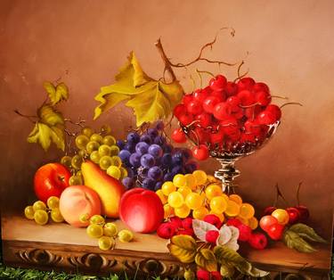 Original Photorealism Food Paintings by Diana Serviene
