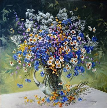 Original Floral Paintings by Diana Serviene