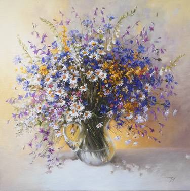 Original Realism Floral Paintings by Diana Serviene