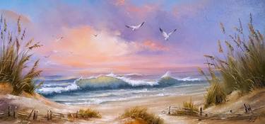 Original Photorealism Seascape Paintings by Diana Serviene