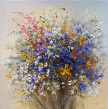 Original Realism Floral Paintings by Diana Serviene