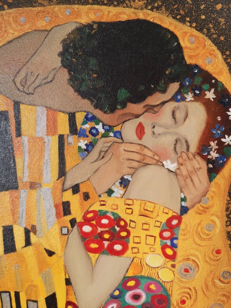 Original Modern Love Painting by Diana Serviene