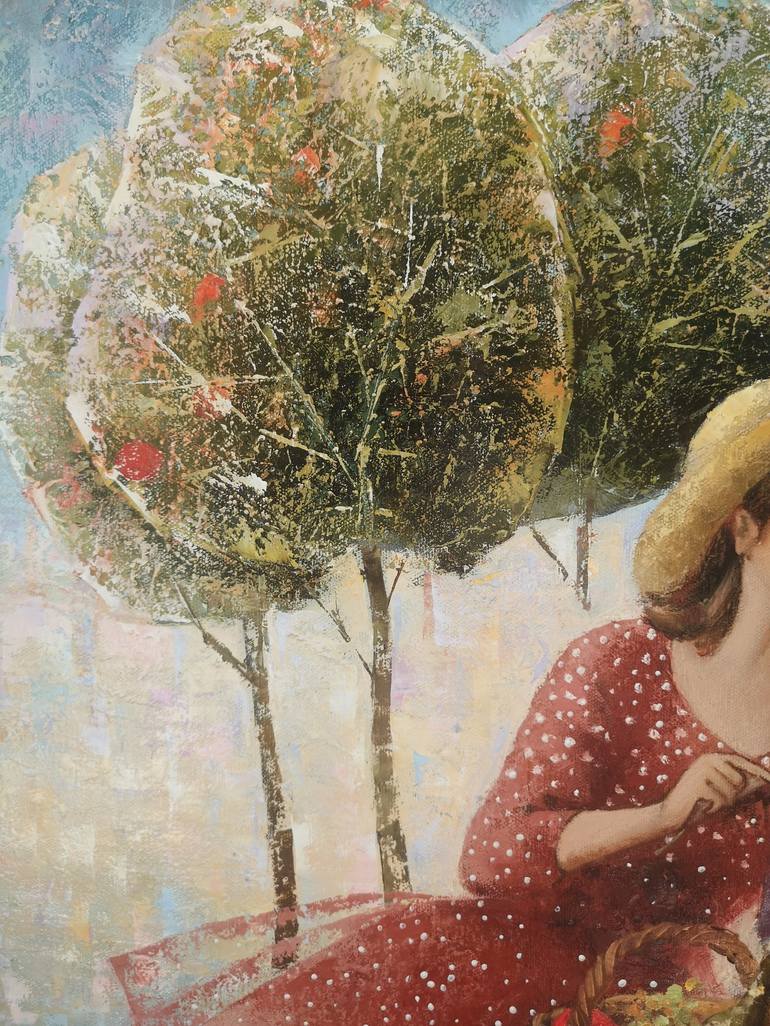 Original Impressionism Love Painting by Diana Serviene