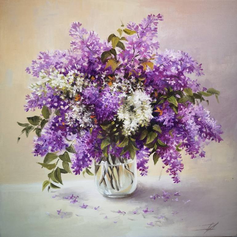 Flowers Painting by Diana Serviene | Saatchi Art