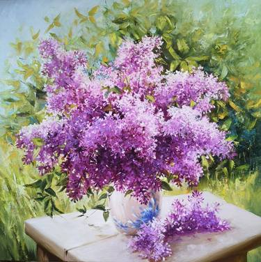 Original Floral Paintings by Diana Serviene