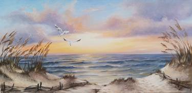 Original Beach Paintings by Diana Serviene