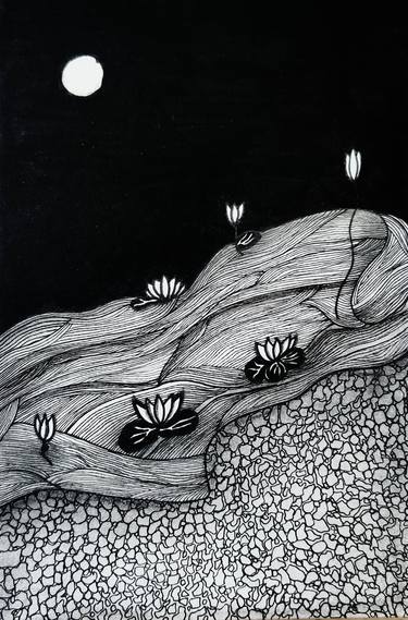 Print of Minimalism Nature Drawings by Lekha K