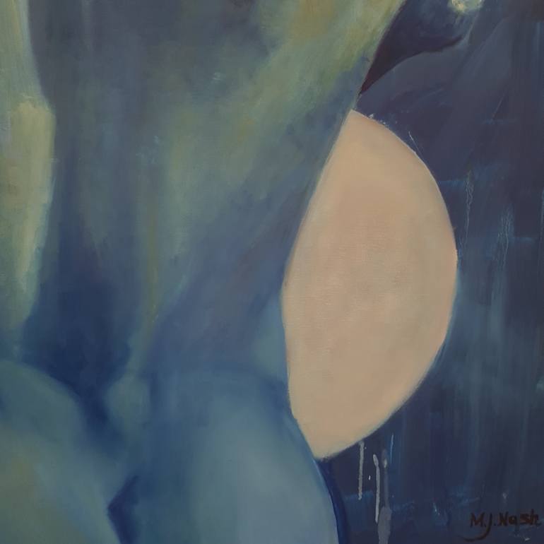 Original Abstract Expressionism Nude Painting by Michael Nash