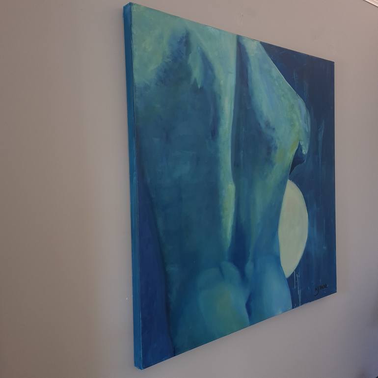 Original Abstract Expressionism Nude Painting by Michael Nash