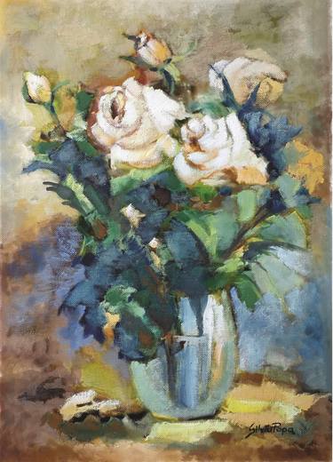 Print of Fine Art Floral Paintings by Silviu Popa
