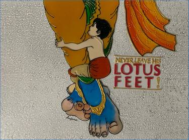 Never Leave His Lotus Feet - Painting thumb