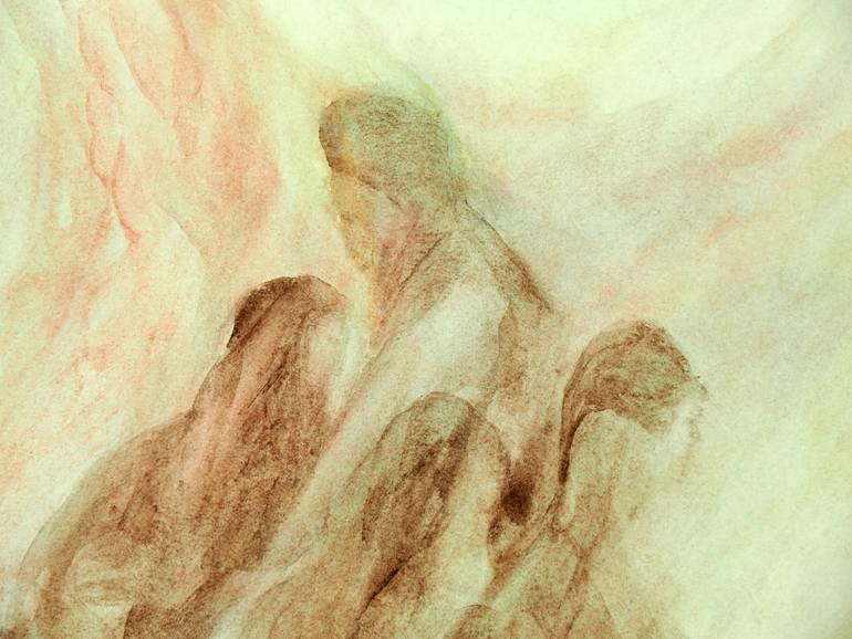 Original Expressionism Religion Painting by Franciscus Spaan