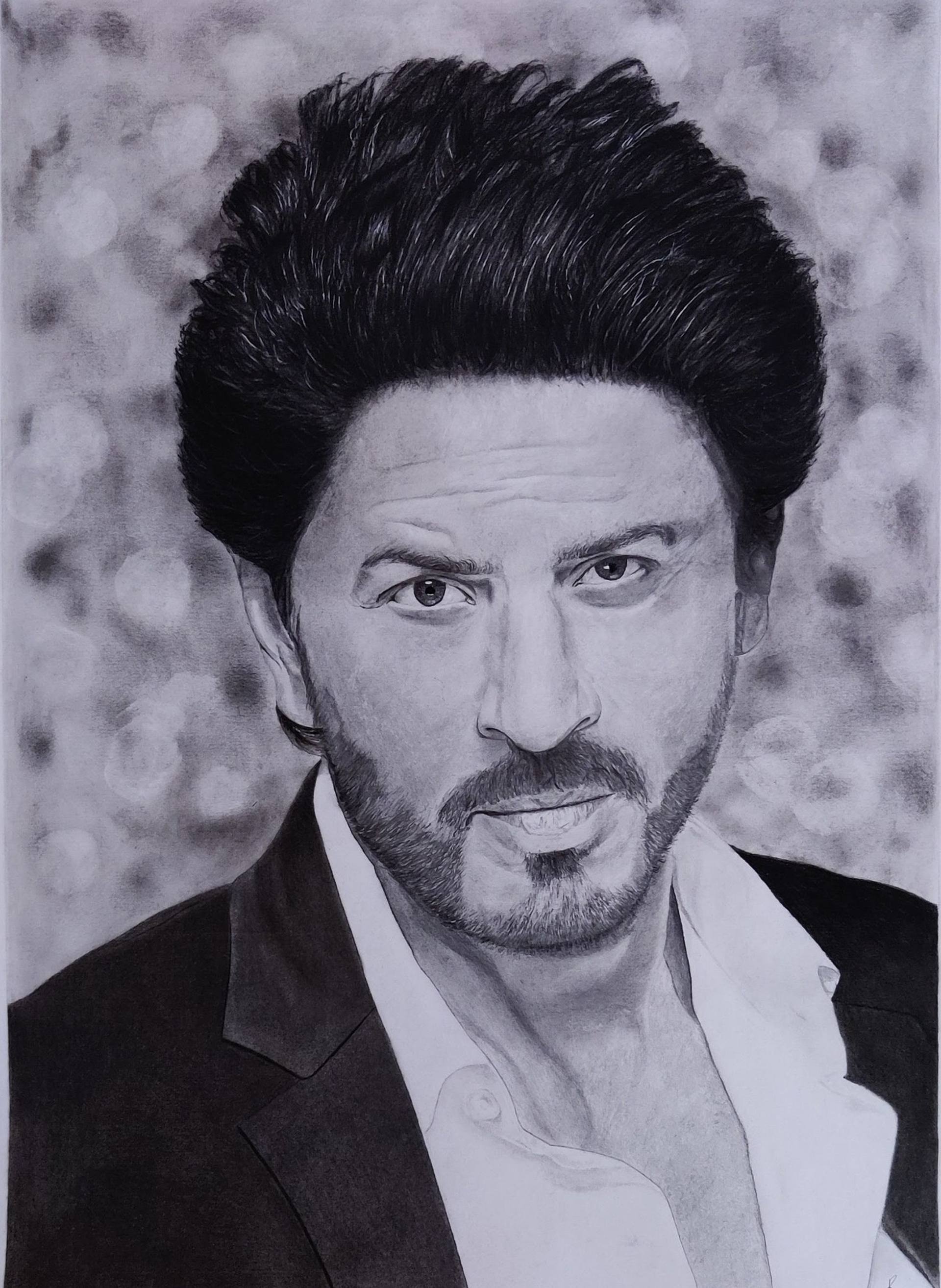 Shah Rukh Khan Drawing by Vaibhav Rastogi | Saatchi Art Jordan