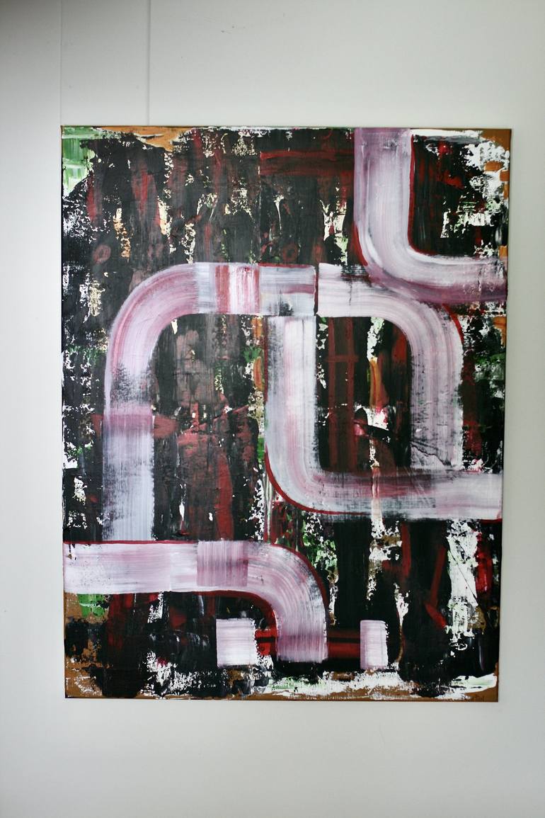 Original Abstract Painting by Philippe Pujol